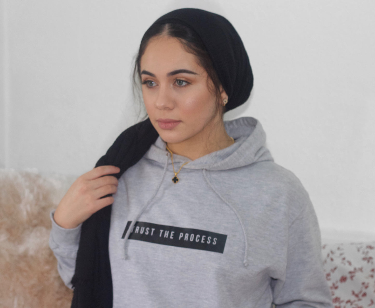 Grey 'Trust the Process' Hoodie