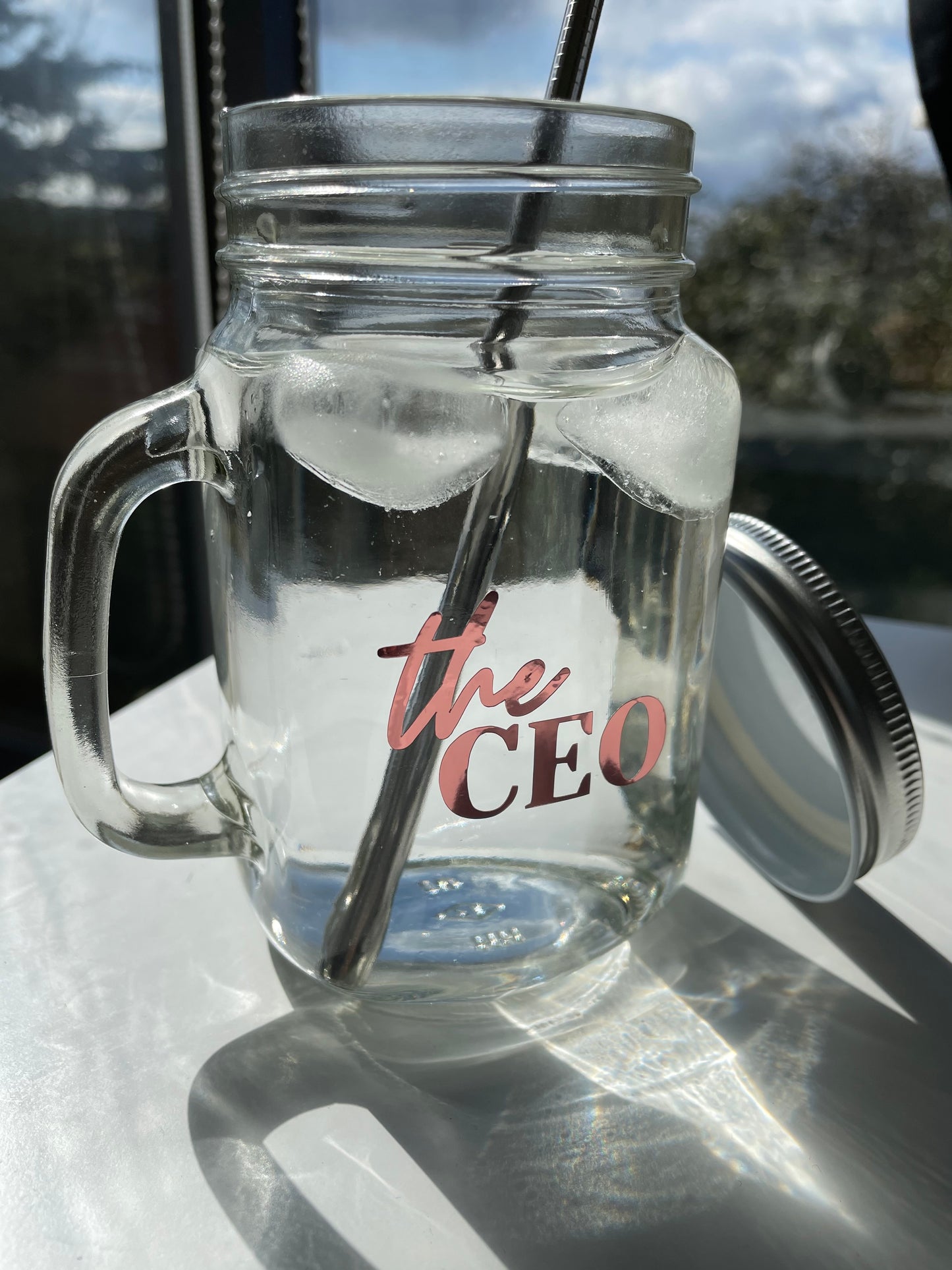 'The CEO' Mason Jar Tumbler