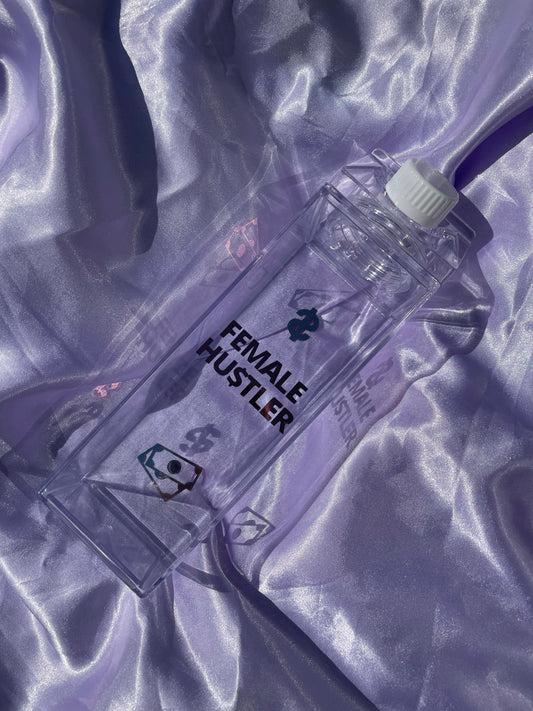 'FEMALE HU$TLER'' Milk Carton Water Bottle