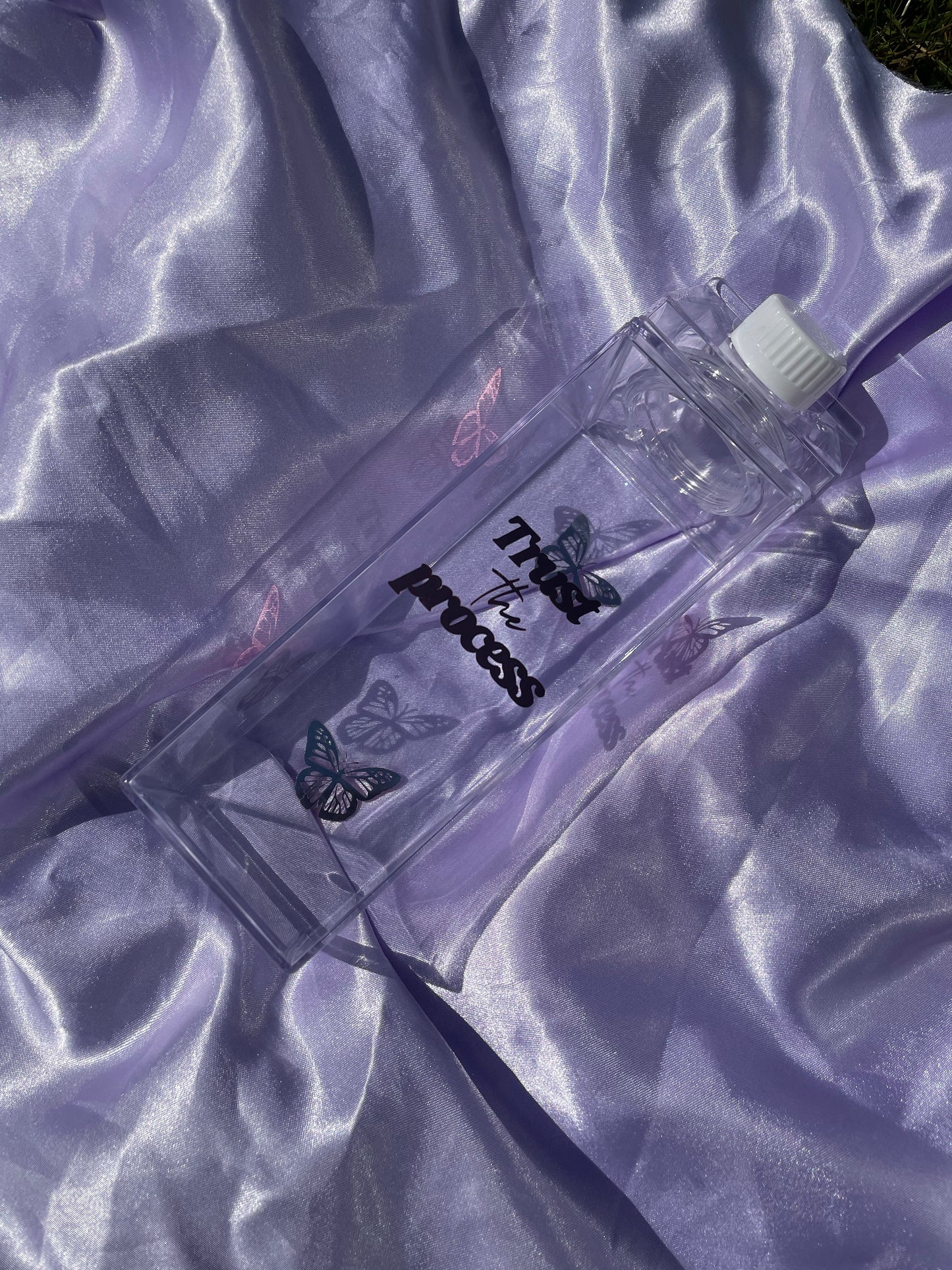 'TRUST THE PROCESS' Milk Carton Water Bottle