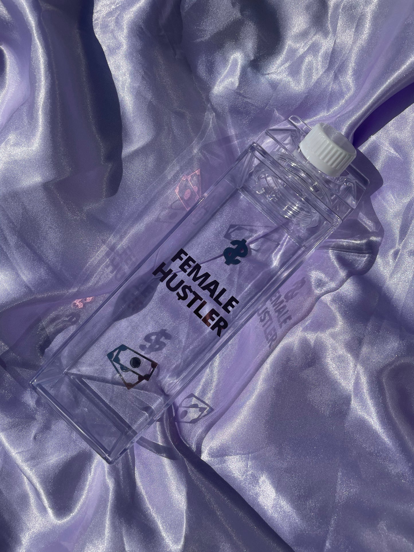'FEMALE HU$TLER'' Milk Carton Water Bottle